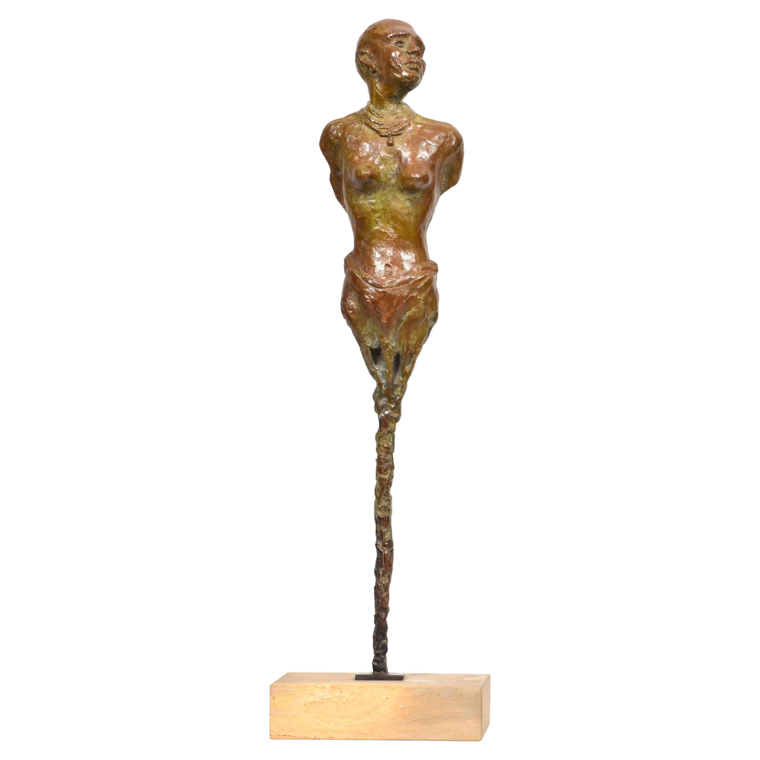 Ragazza Masai - Scultura africana in bronzo