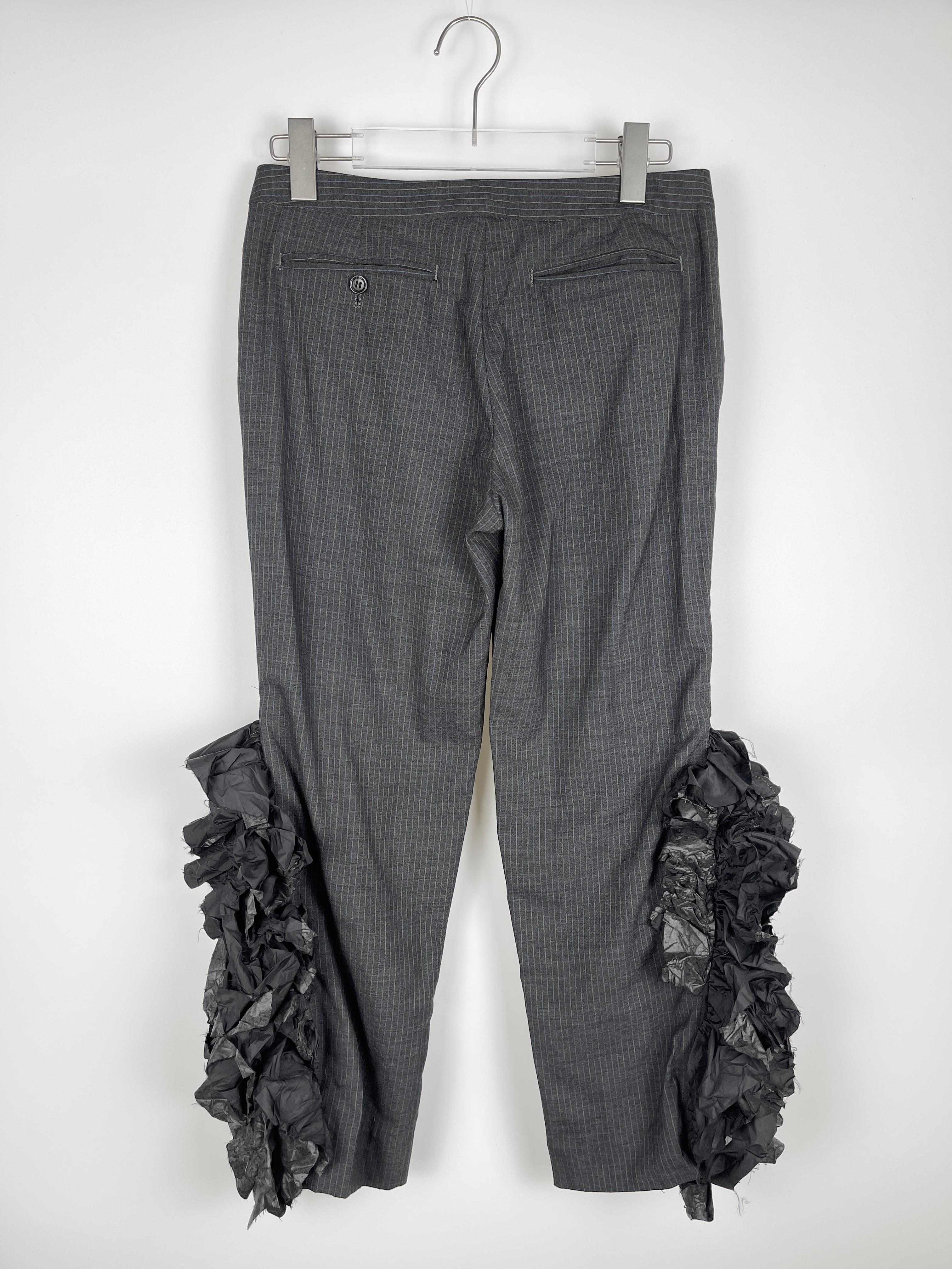 Women's or Men's Masaki Matsushima Floral Frayed Pants For Sale