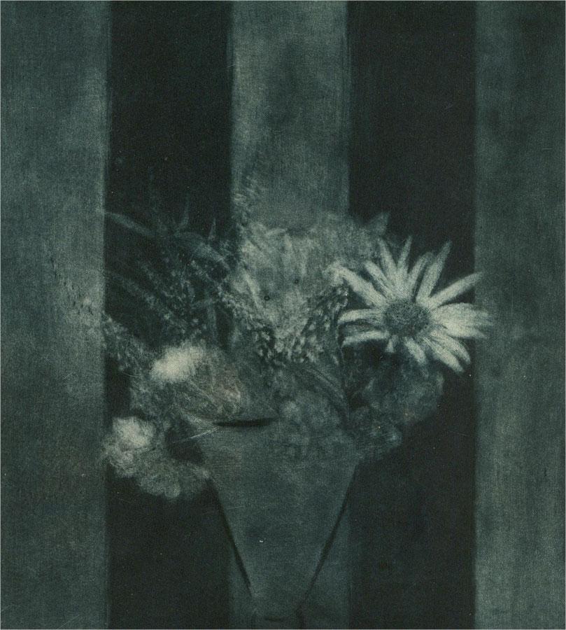 Masako Whitehouse - Contemporary Etching, Monochrome Flowers For Sale 1