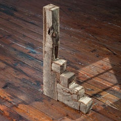 Kuu #410, Contemporary Walnut and Maple Japanese Sculpture by Masako Yoshida