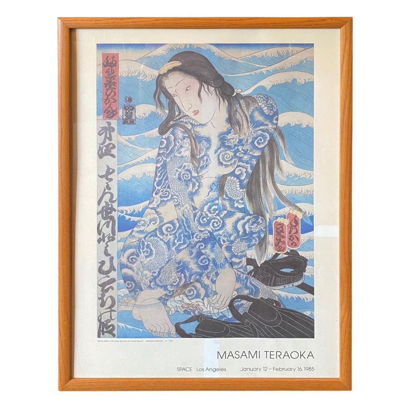 Masami Teraoka Exhibition Lithograph Poster Tattooed Woman at