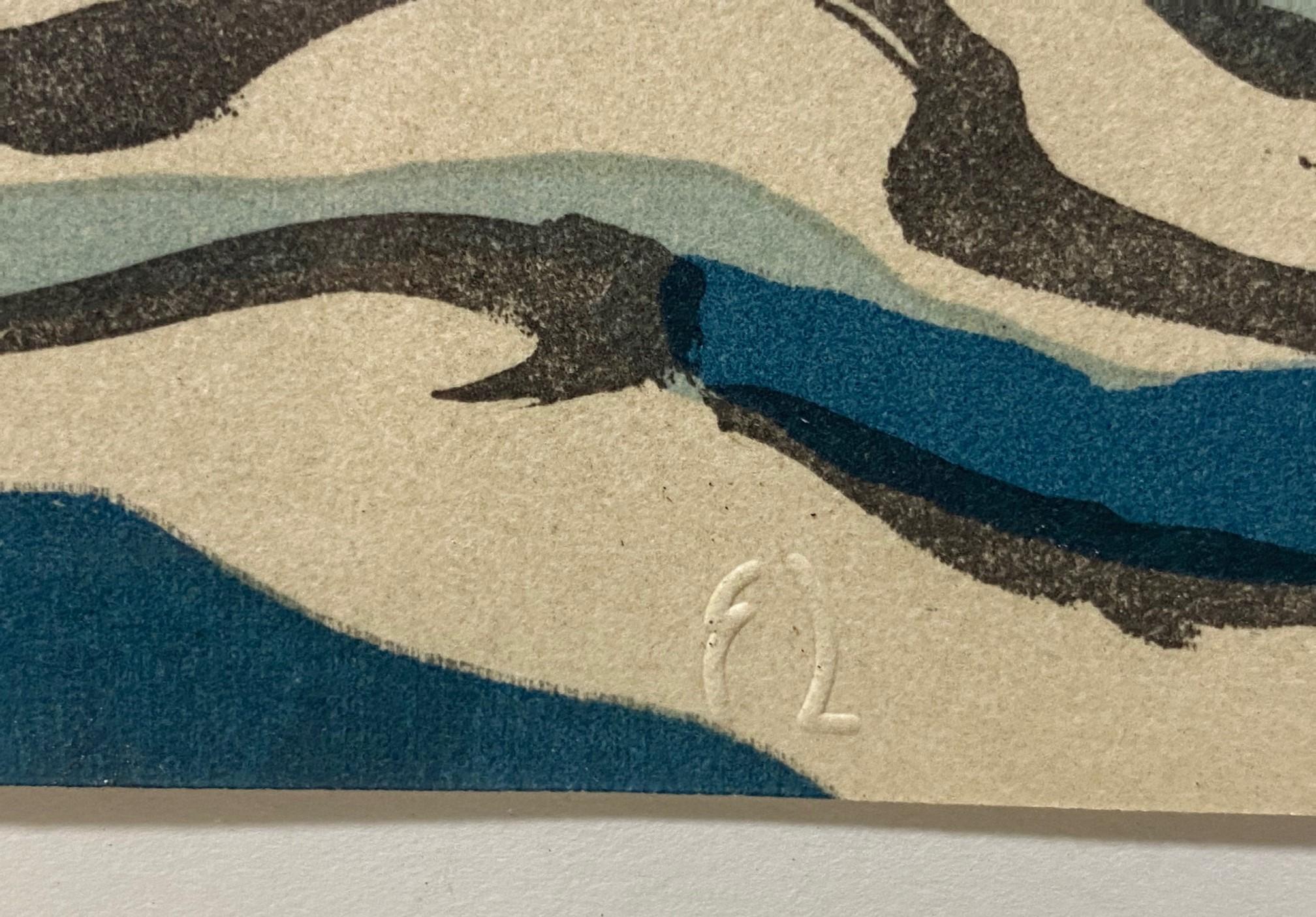 Masami Teraoka signiert Limited Ed 18 Farbe Lithographie drucken Namiyo in Hanauma Bay im Angebot 4