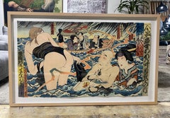 Masami Teraoka: „Kunisada Eclipsed Hawaii Snorkel Series“, signiert, limitiert, 1993