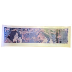 Masami Teraoka Firmado Los Angeles Sushi Ghost Tales Fish Woman Póster de exposición