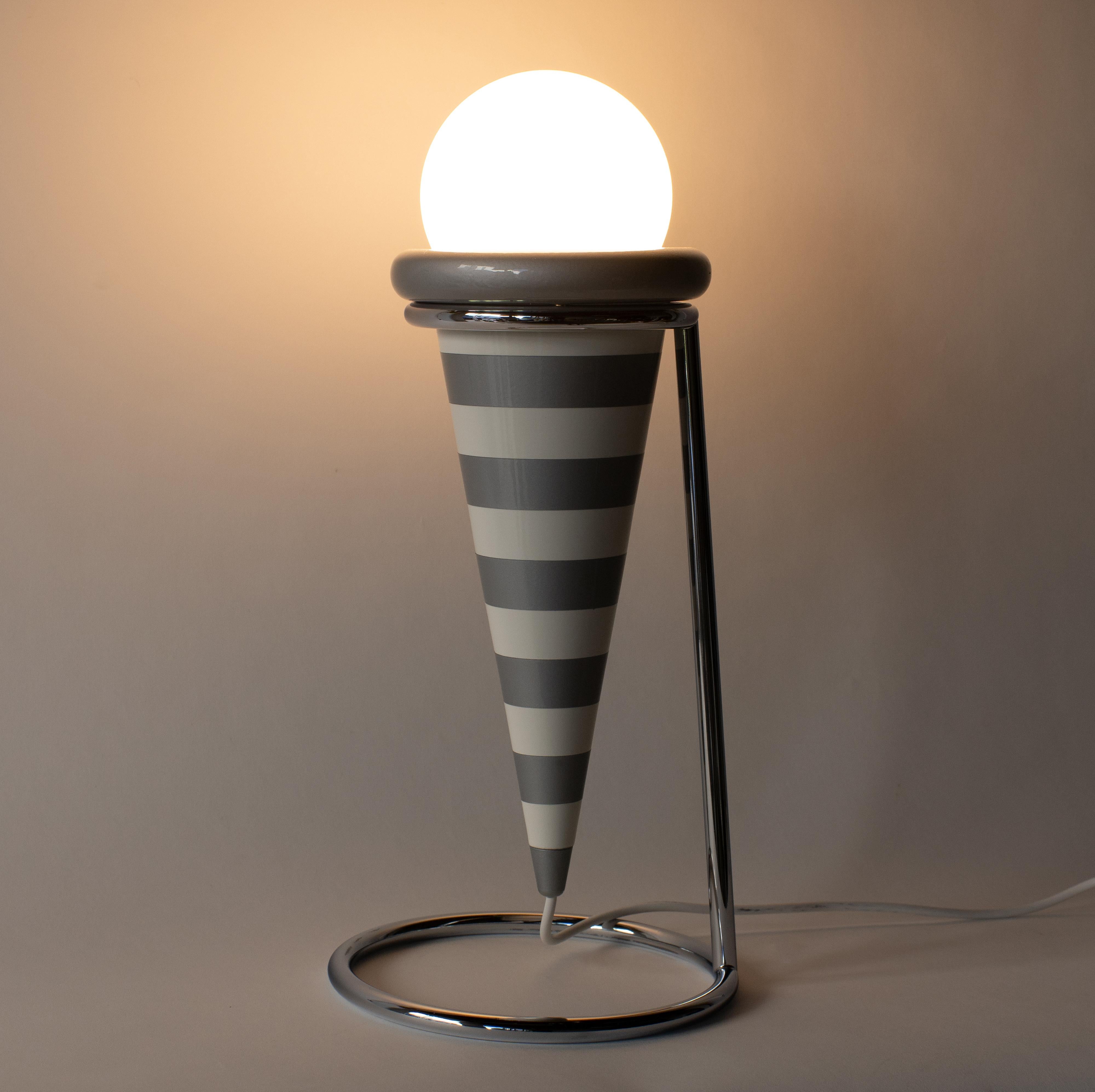 Painted Masanori Umeda Gelato Table Lamp Memphis Milano Postmodern