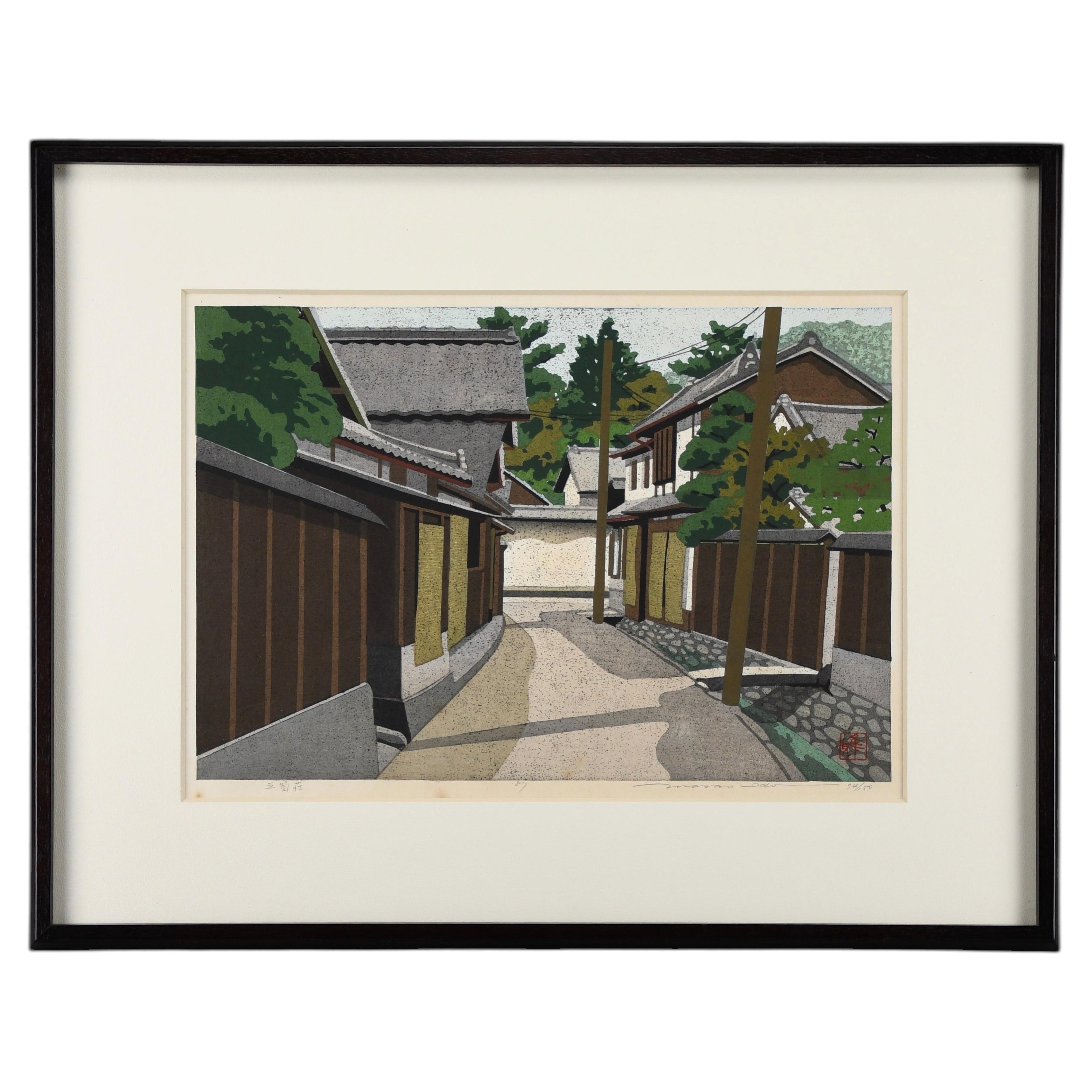 Masao Ido "Gokashō" limited edition Japanese woodblock print 1987
