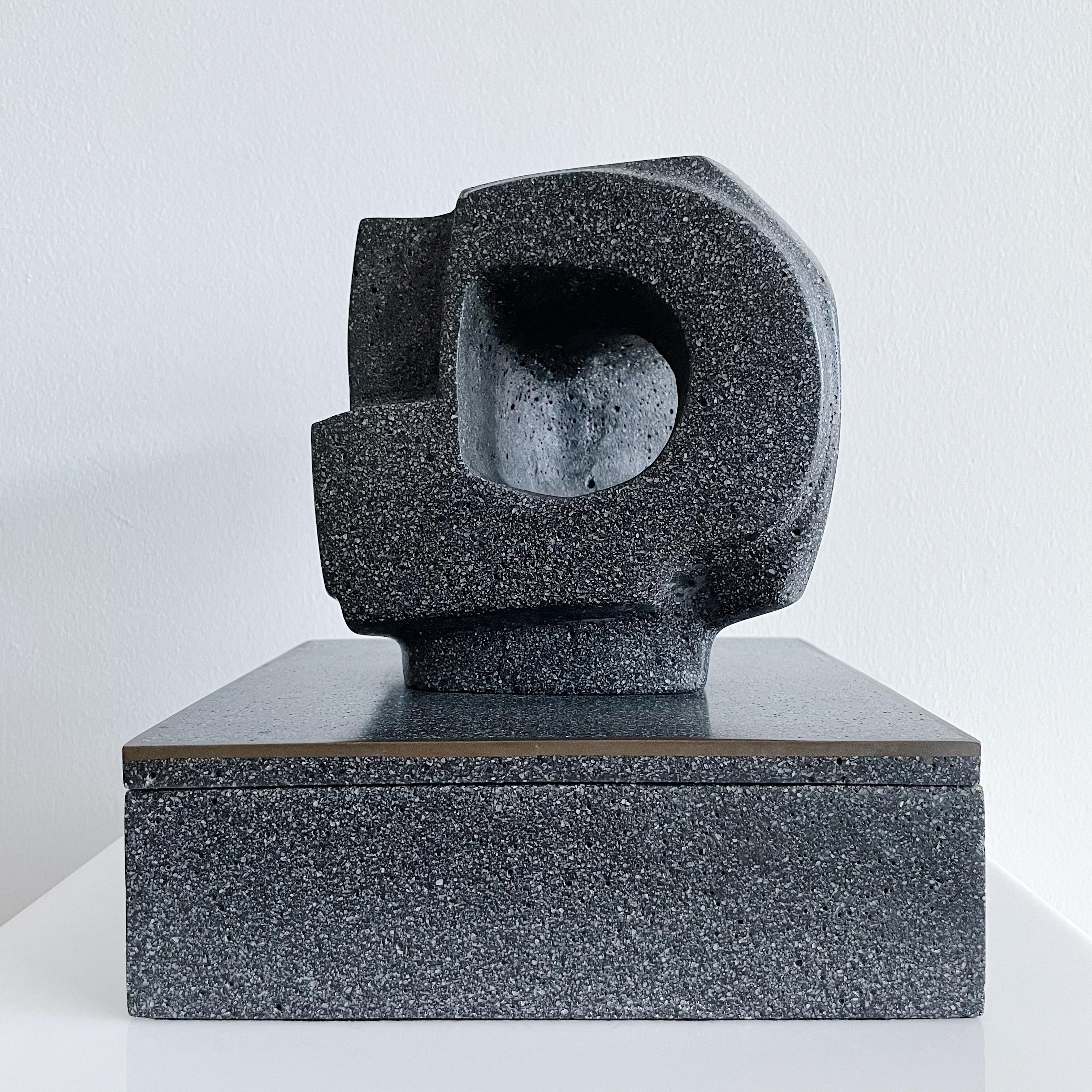 Mid-Century Modern Masatoya Kishi 'Kuki' Composition Organic Modern Sculptural Box Signed