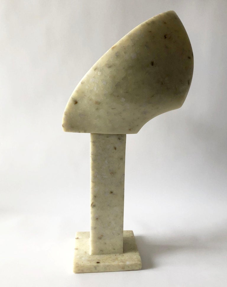 Masatoyo Kishi Kuki Japanese Abstract Modernist Cast Stone Sculpture