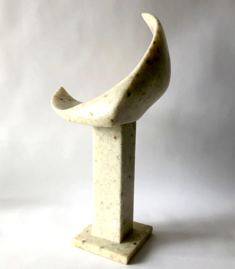 Masatoyo Kishi Kuki Japanese Abstract Modernist Cast Stone Sculpture