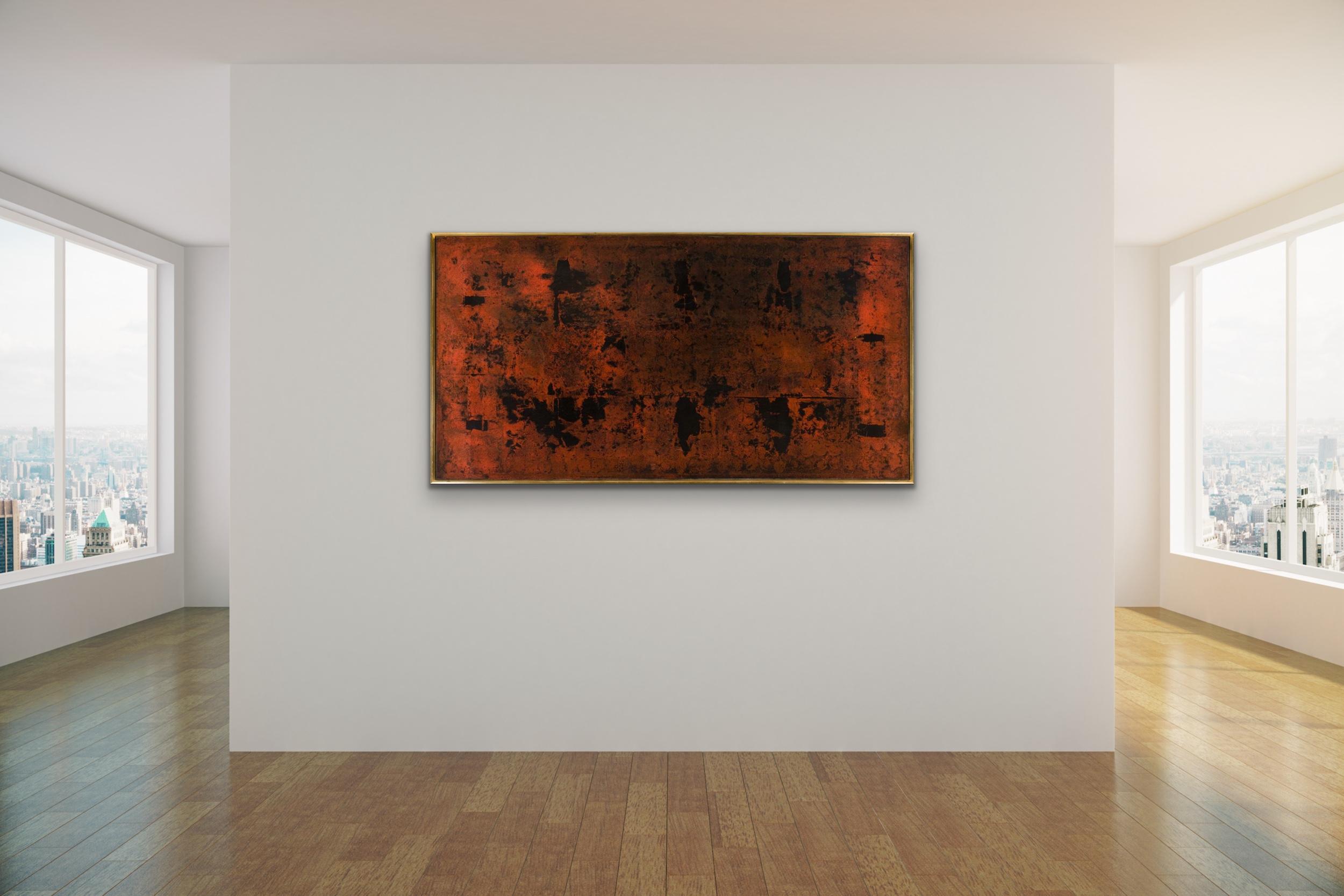 Grande peinture à l'huile expressionniste abstraite japonaise/américaine MASATOYO KISHI, 1966 8