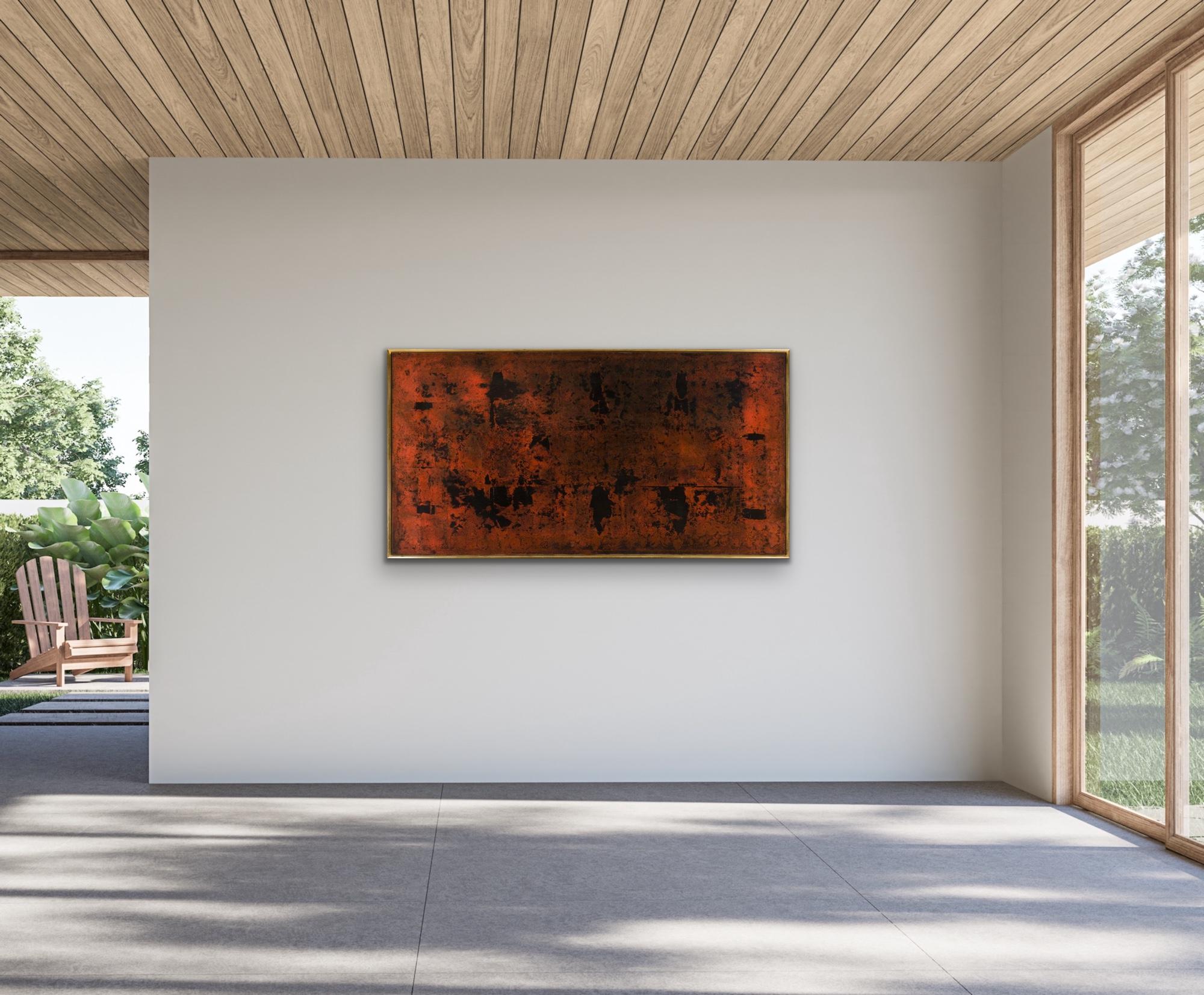 Grande peinture à l'huile expressionniste abstraite japonaise/américaine MASATOYO KISHI, 1966 6