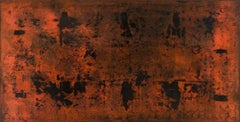 Grande peinture à l'huile expressionniste abstraite japonaise/américaine MASATOYO KISHI, 1966