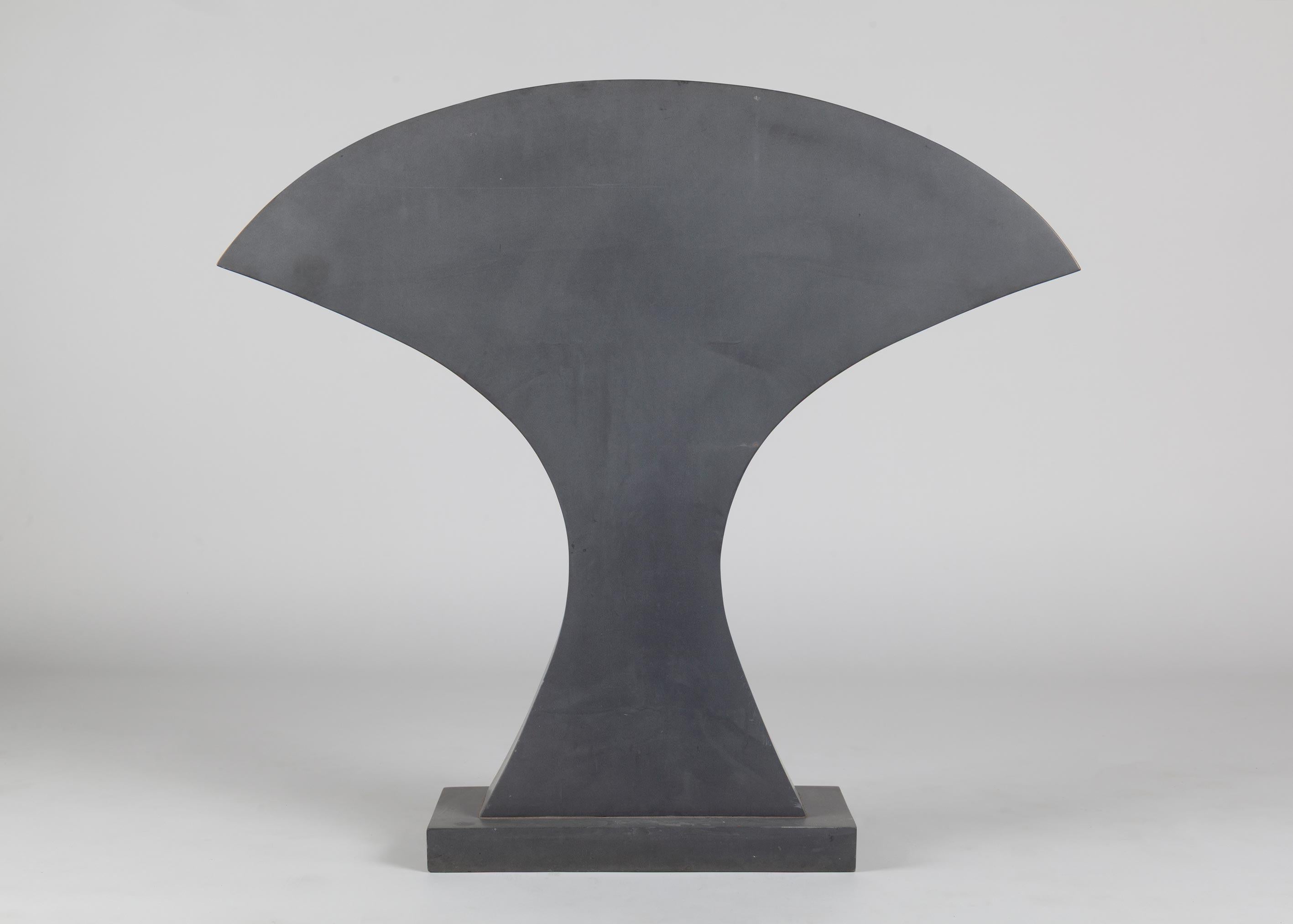 Untitled (1) - Gray Abstract Sculpture by Masatoyo Kishi
