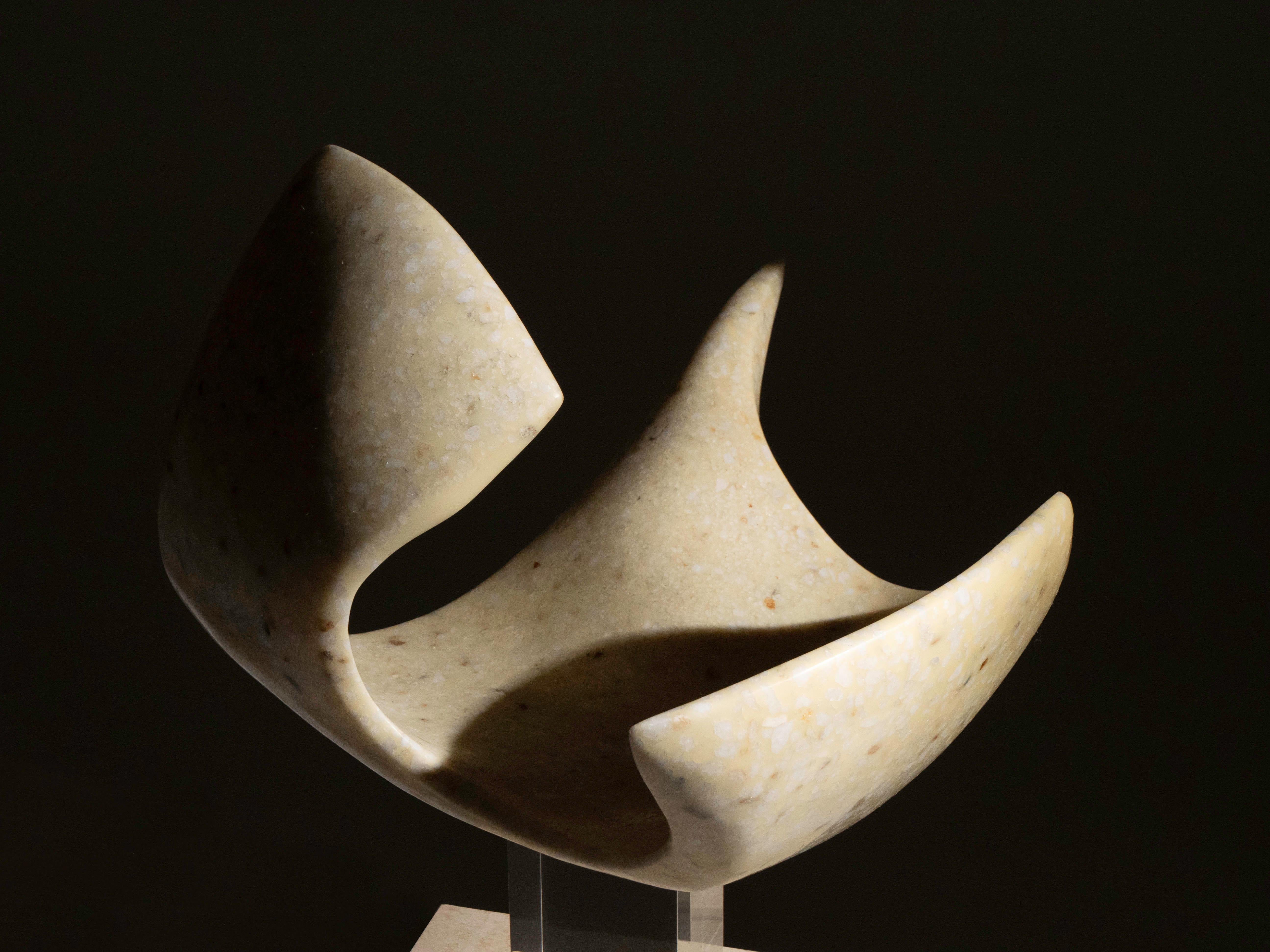 Masatoyo Kuki Kishi Abstract Modernist Bird Sculpture, 1970's In Good Condition For Sale In Los Angeles, CA