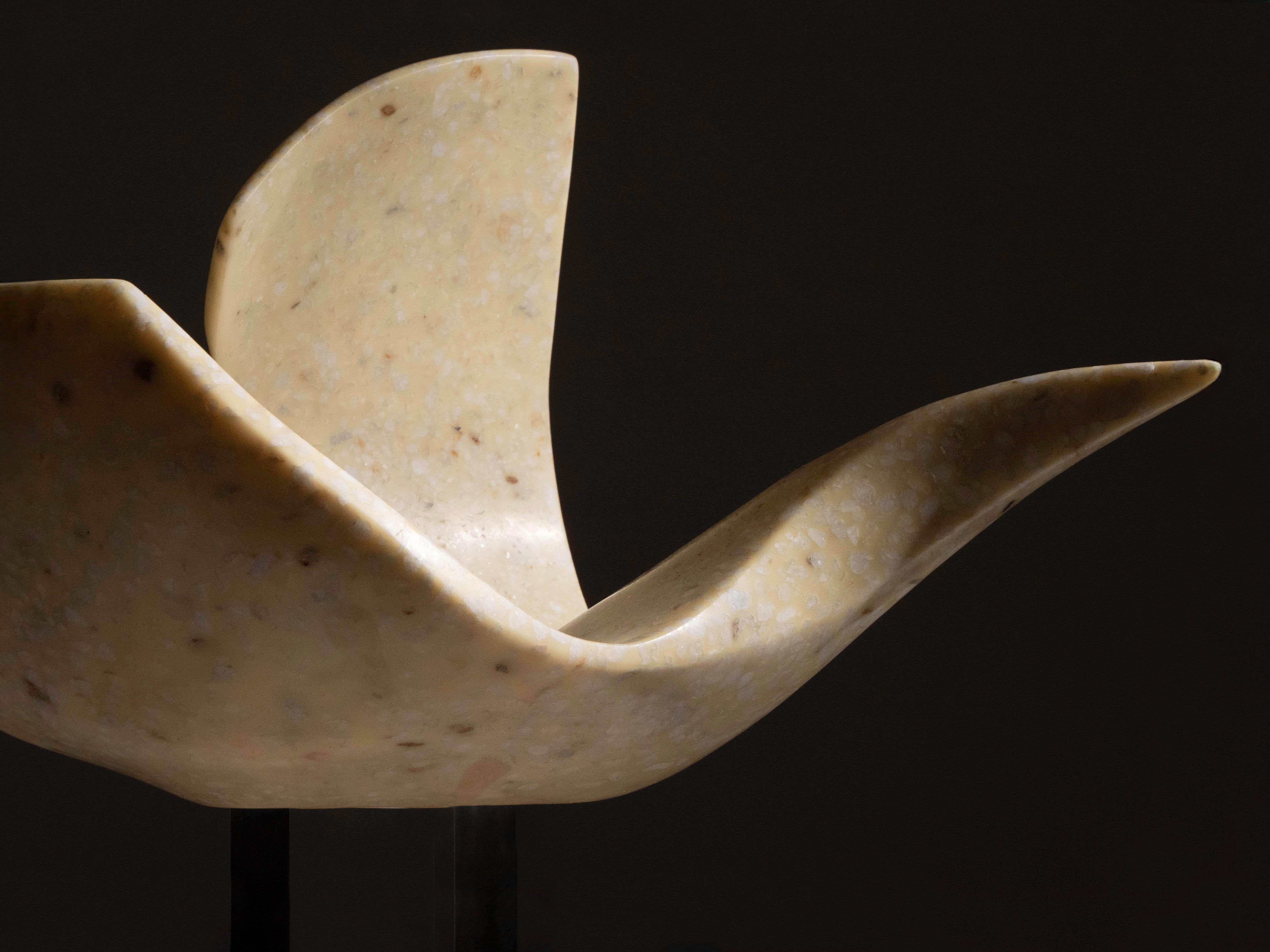 20th Century Masatoyo Kuki Kishi Abstract Modernist Bird Sculpture, 1970's For Sale