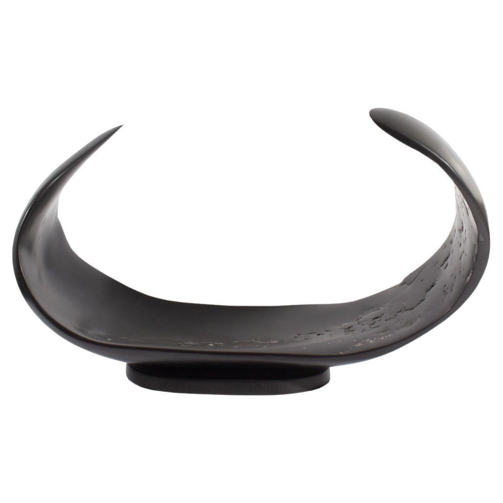 Masatoyo "Kuki" Kishi Signed Limited Edition Abstract Cast Stone Sculpture