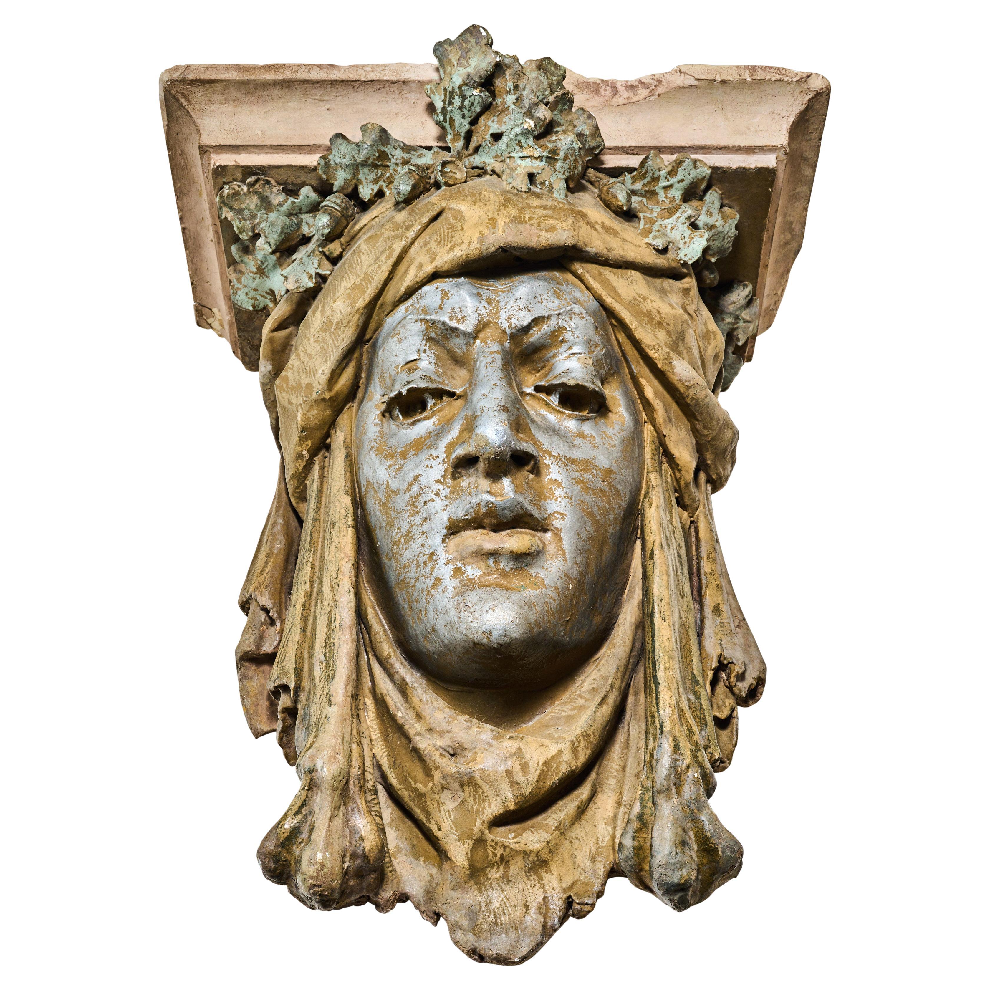 Mascaron from an American Movie Palace For Sale