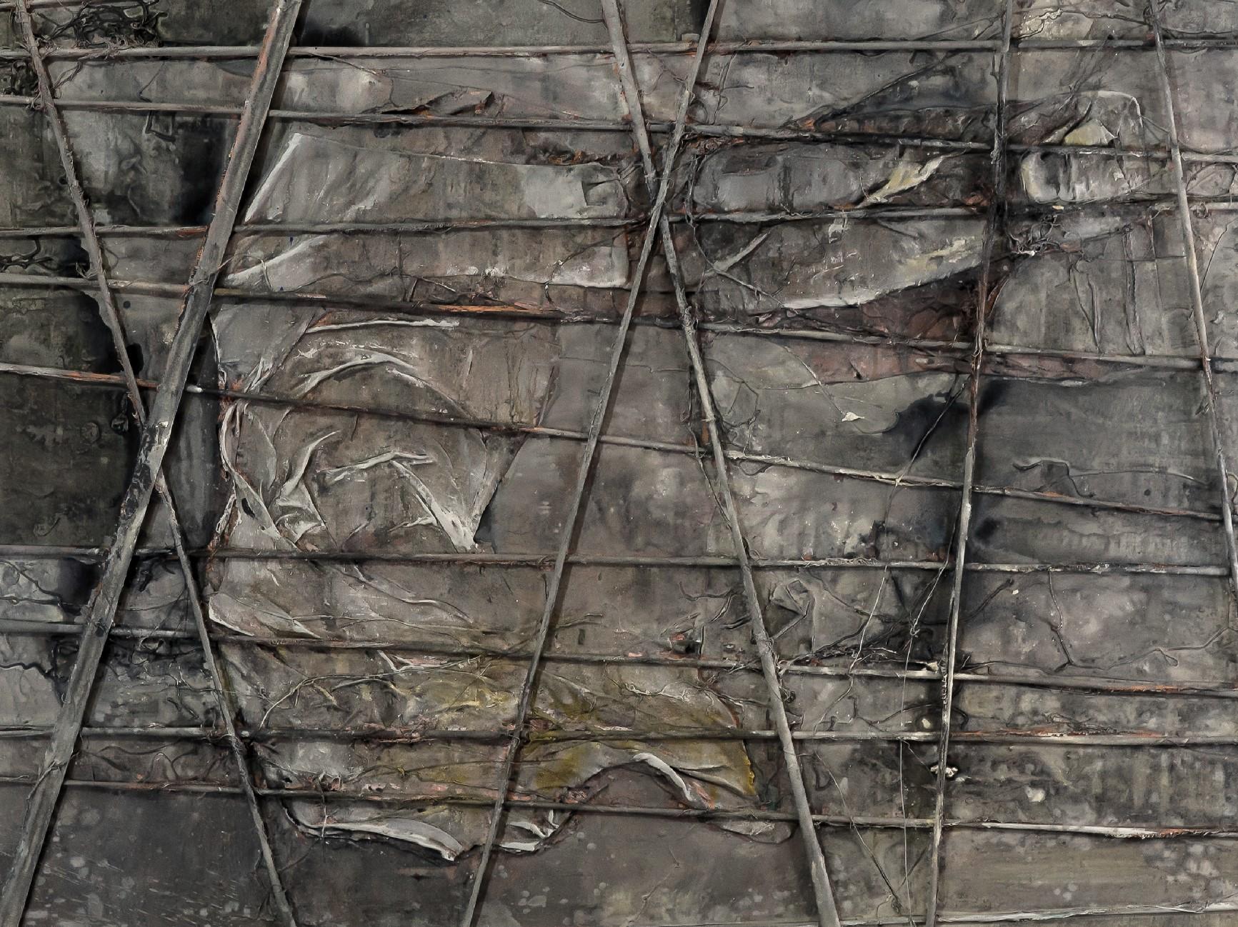 Abbondanza di grigio - Pittura astratta, 21° secolo, Grigio, Stratificato, Pittura ad olio - Painting di MASCH (Manfred Schulzke)