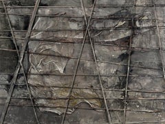 Plenty of Grey - Abstract Painting, 21st Century, Gray, Layered, Oil paint