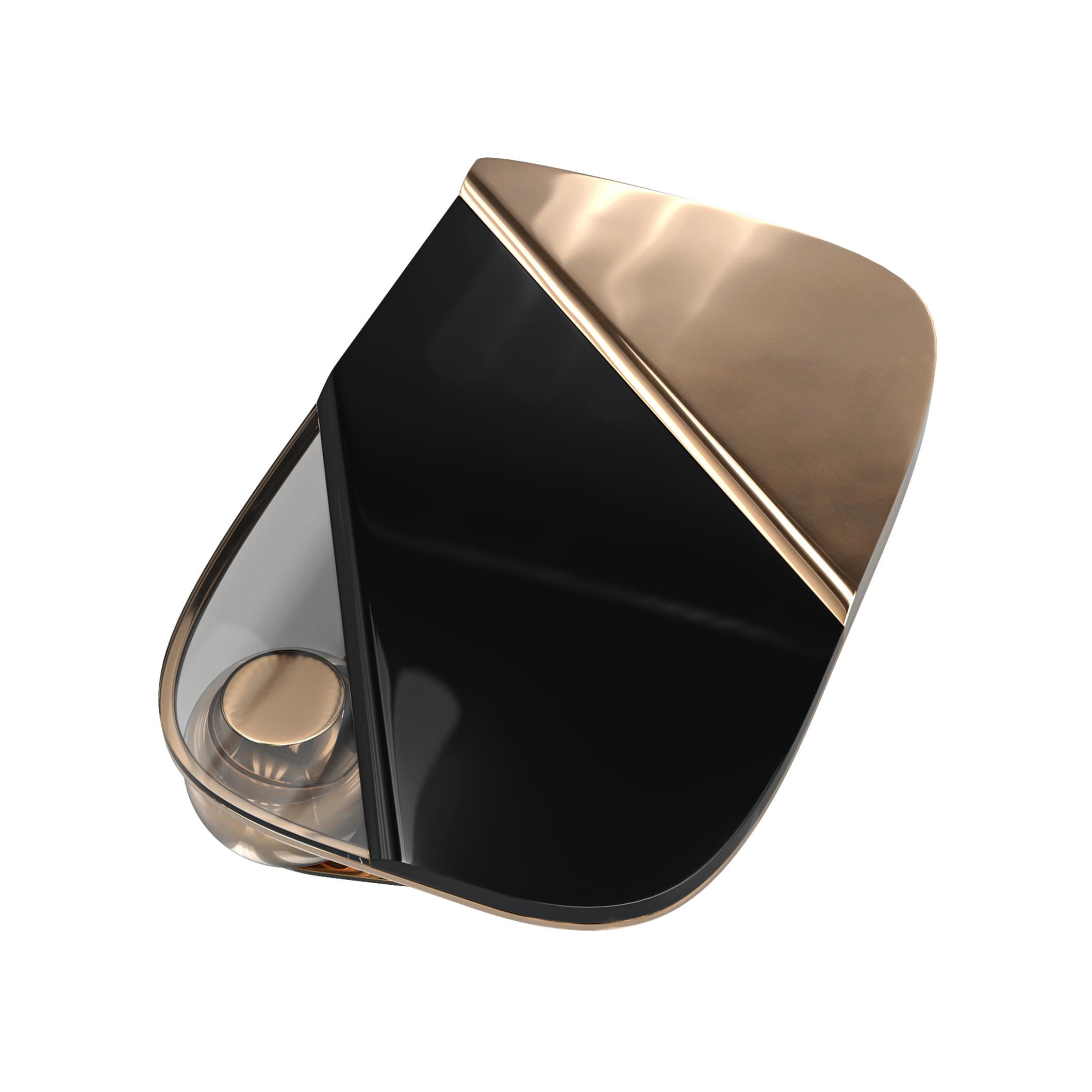 Table basse Maschera en bronze, acier inoxydable, faite à la main, Istanbul en vente 1