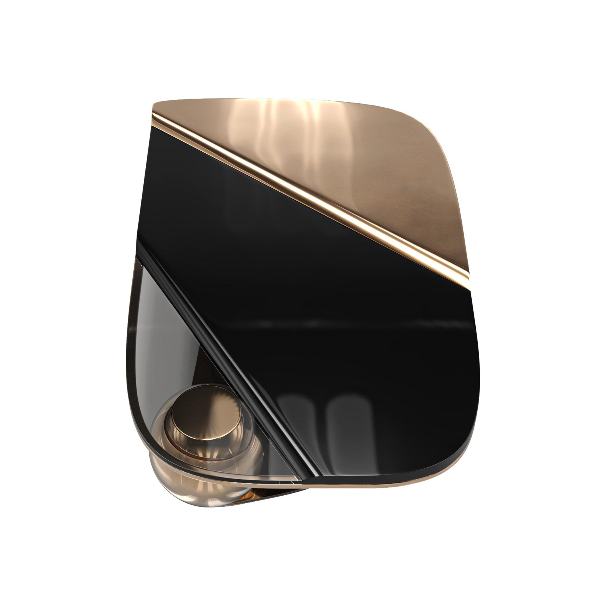 Table basse Maschera en bronze, acier inoxydable, faite à la main, Istanbul en vente 2
