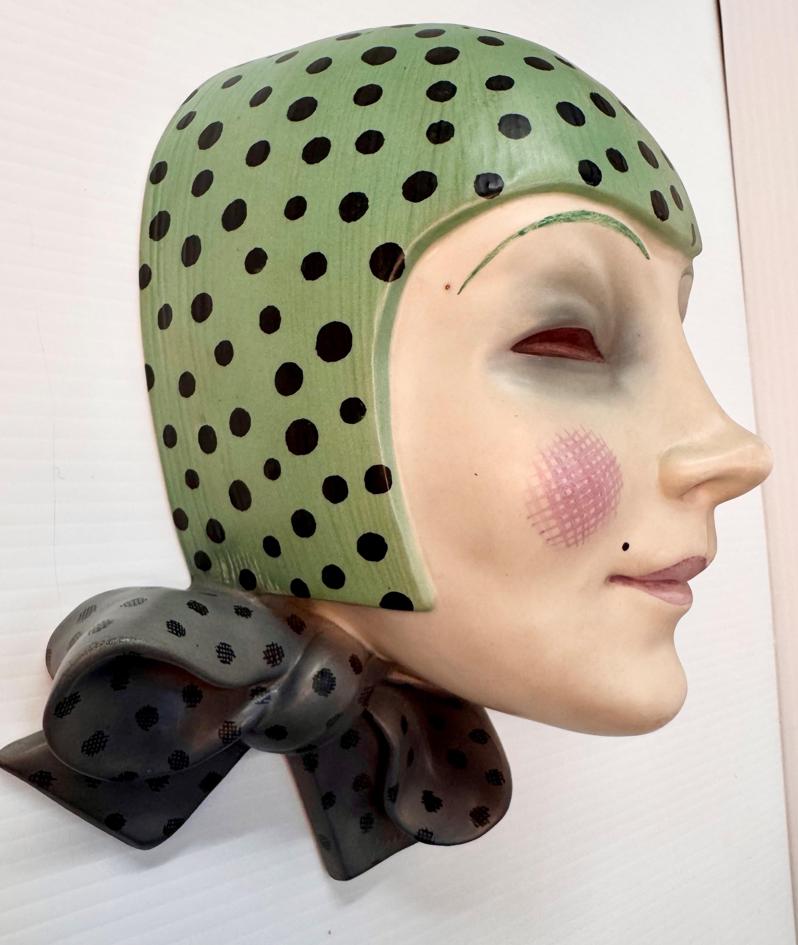 „Maschera con Nodo“ Lenci-Wandmaske, Elena Konig Scavini, Elena Konig im Zustand „Gut“ im Angebot in Montreal, QC