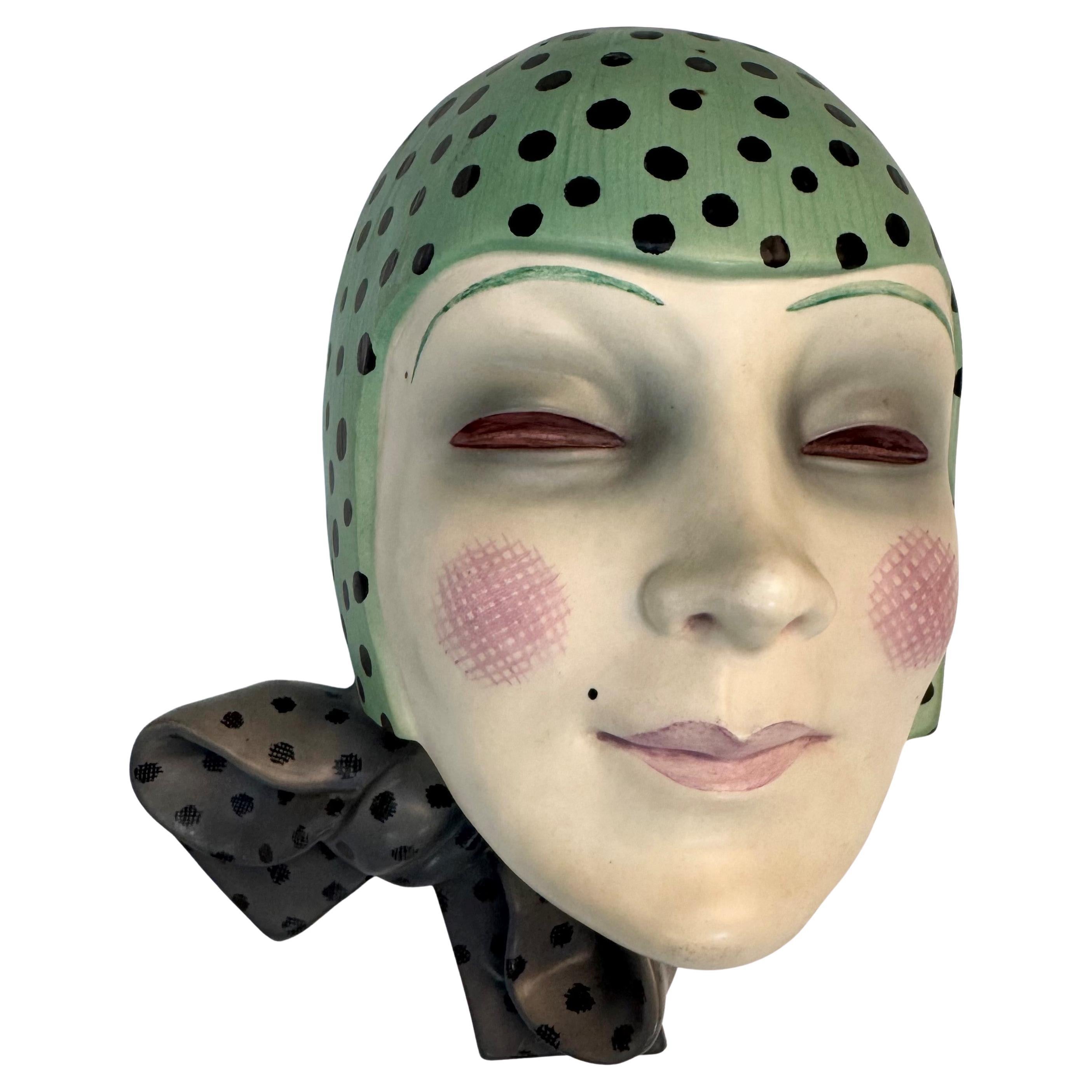 „Maschera con Nodo“ Lenci-Wandmaske, Elena Konig Scavini, Elena Konig im Angebot