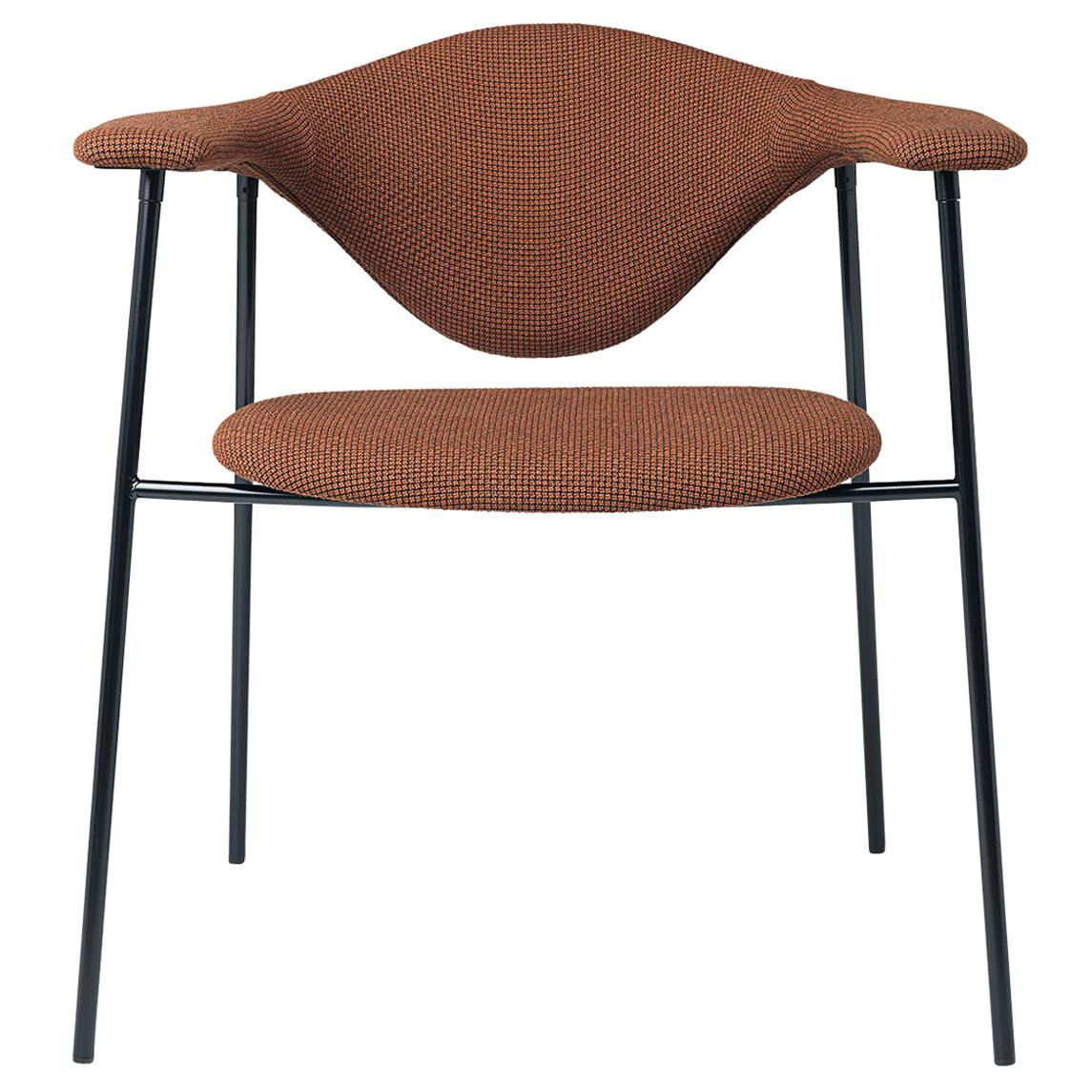 Masculo Dining Chair, Fully Upholstered, 4 Leg For Sale