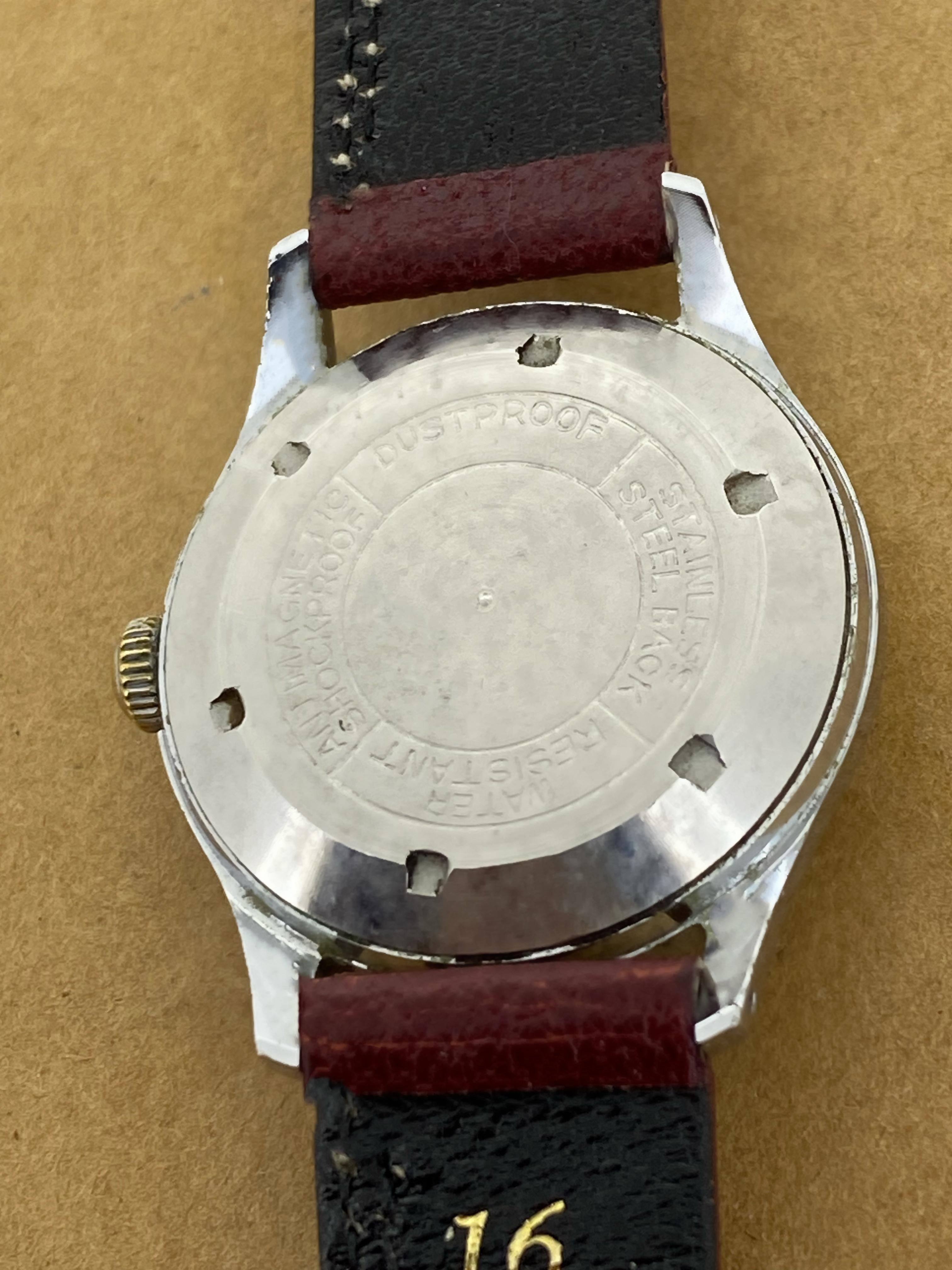 Mascot Retro c1950's S/Steel Automatic 17 Jewels Silver Dial 32mm Unisex Watch 2