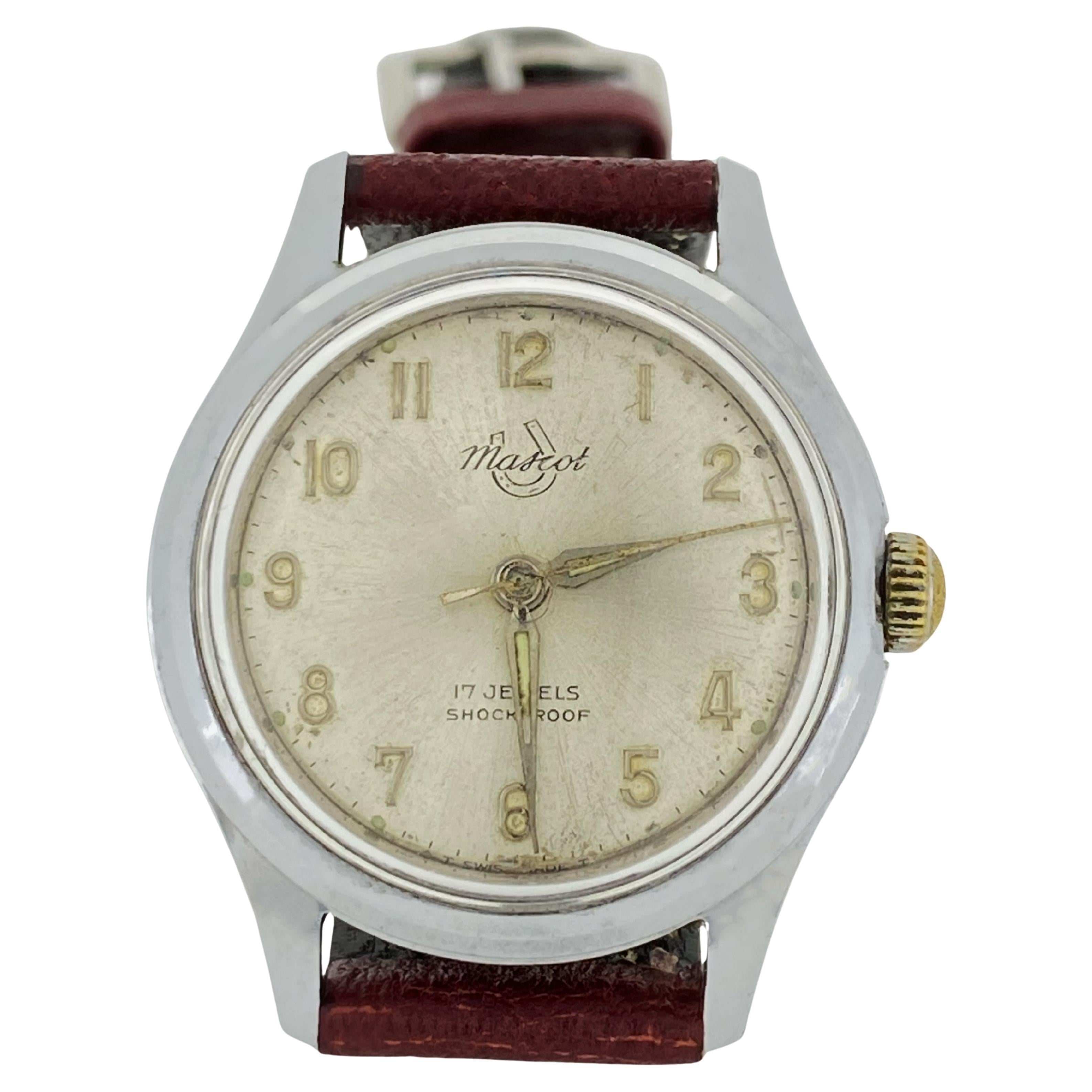 Mascot Retro c1950
s S/Steel Automatic 17 Jewels Silver Dial 32mm Unisex Watch