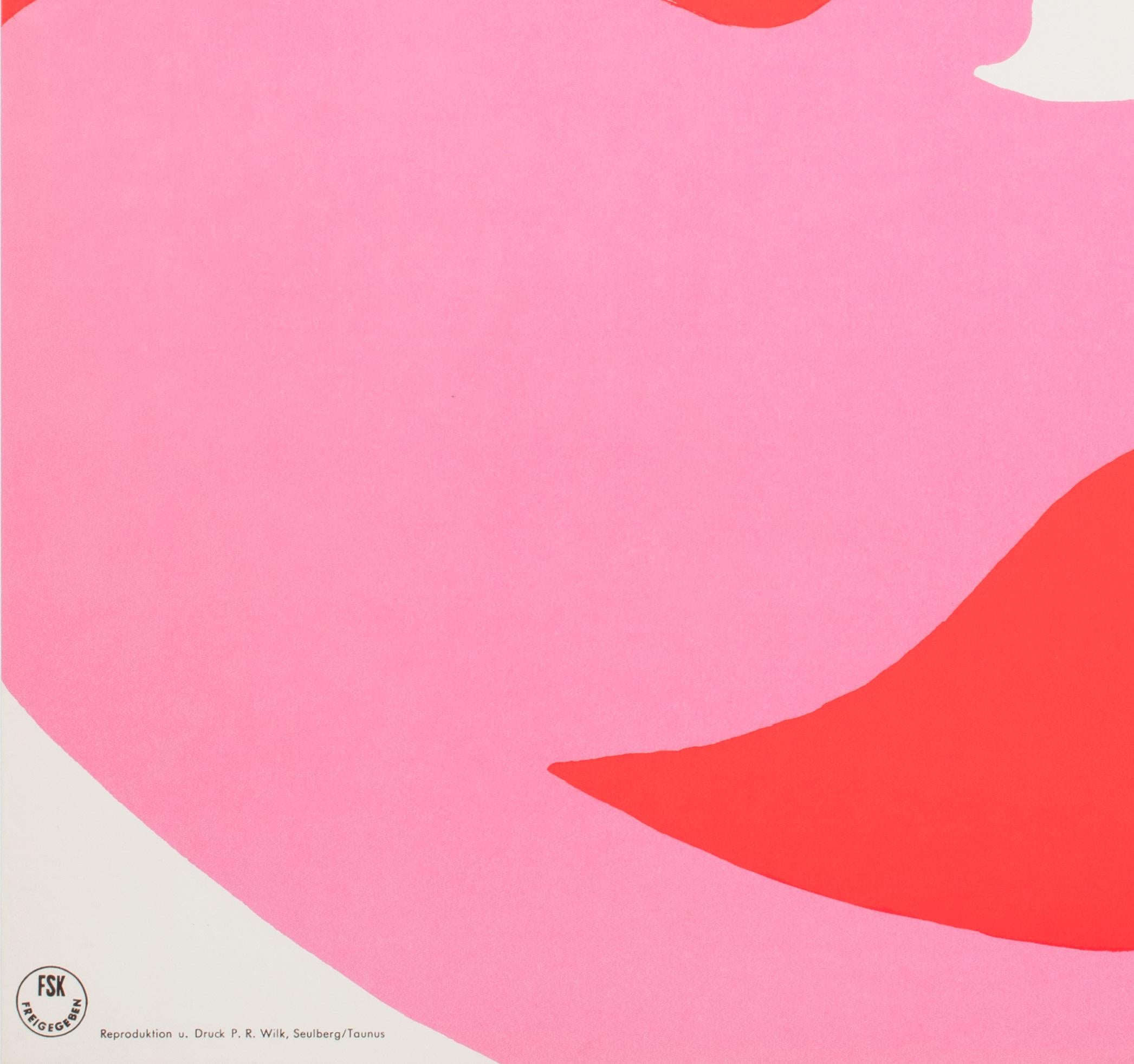 Masculin Feminin 1966 Poster cinematografico tedesco A1, Hans Hillmann in vendita 1