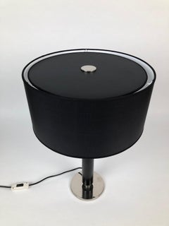 Masculine Black Table Lamp from J. T. Kalmar