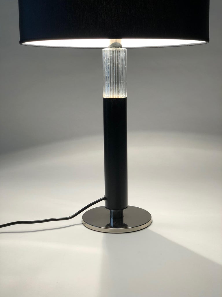 Masculine Black Table Lamp from J. T. Kalmar For Sale at 1stDibs