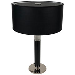 Retro Masculine Black Table Lamp from J. T. Kalmar