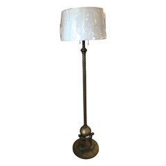 Masculine Jugendstil Muscular Nude Males Bronze Floor Lamp