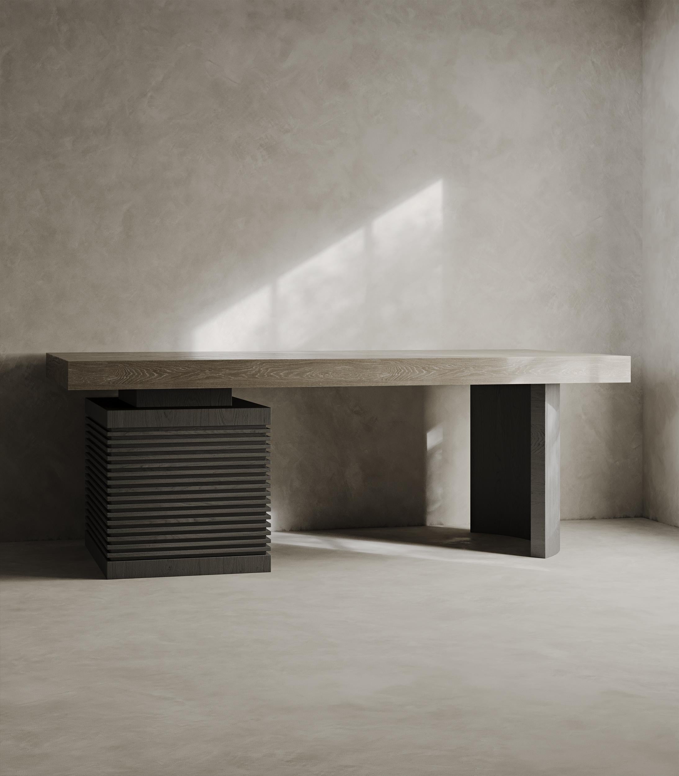 XXIe siècle et contemporain Bureau moderne masculin en bois de chêne de plage 