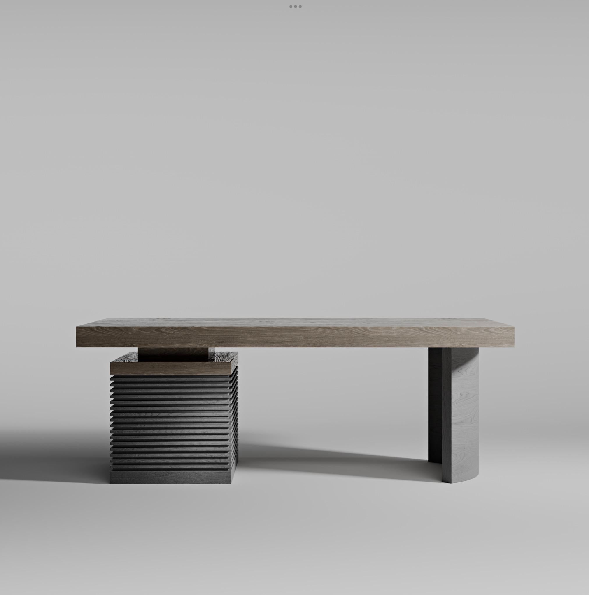 Chêne Bureau moderne masculin en bois de chêne de plage 
