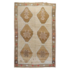 Masculine Turkish Room Size Camel Ground Rug