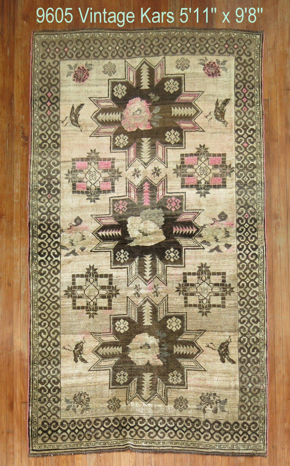 Wool Masculine Turkish Room Size Rug For Sale