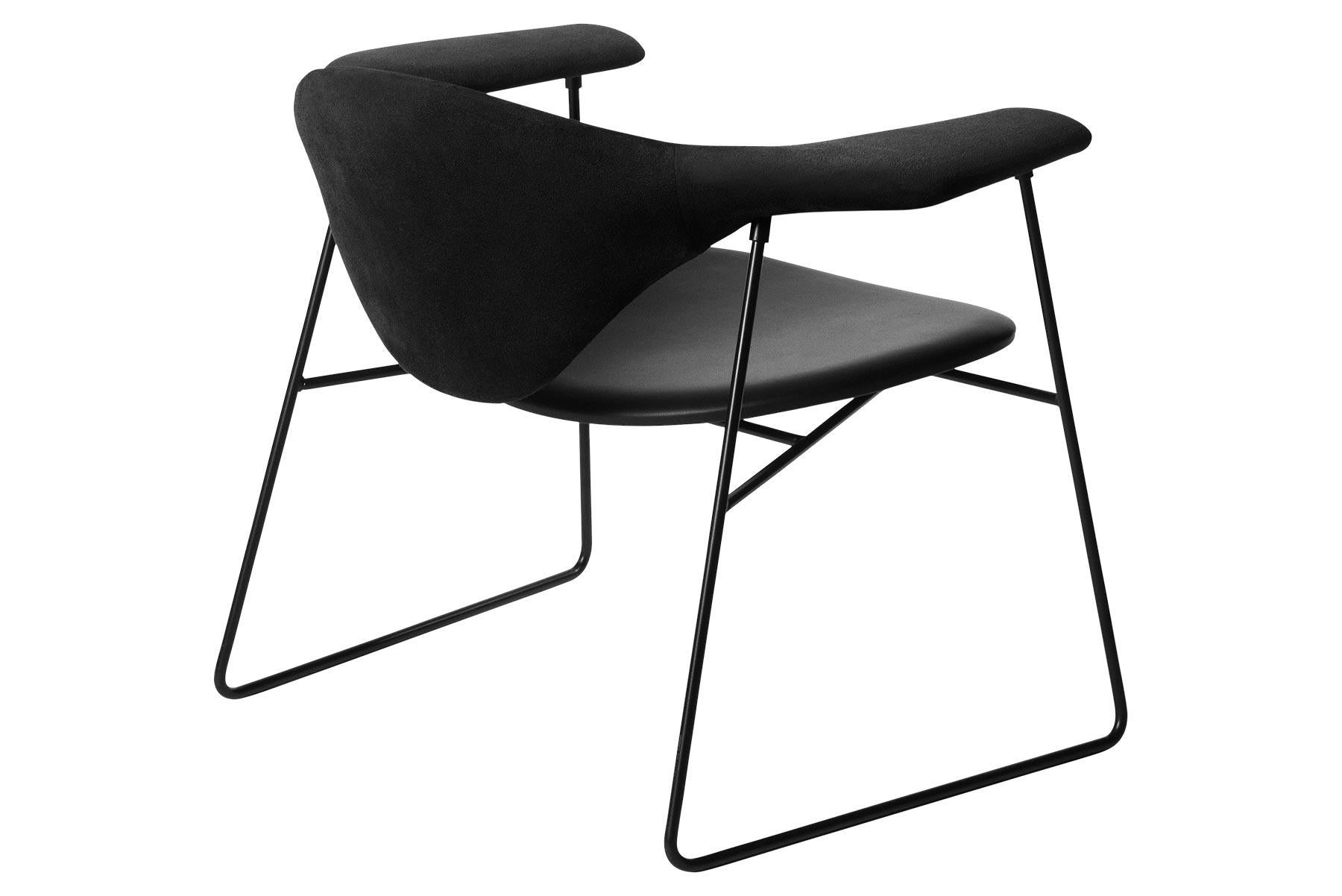 Metal Masculo Lounge Chair, Sledge Base For Sale