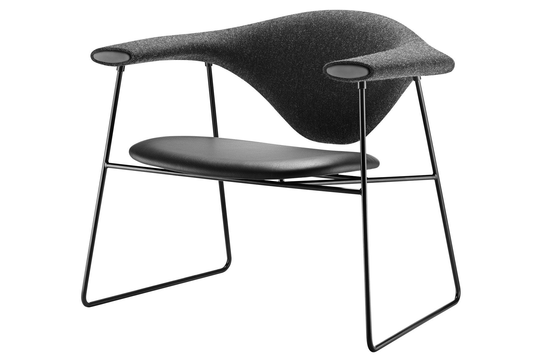 Masculo Lounge Chair, Sledge Base For Sale 1