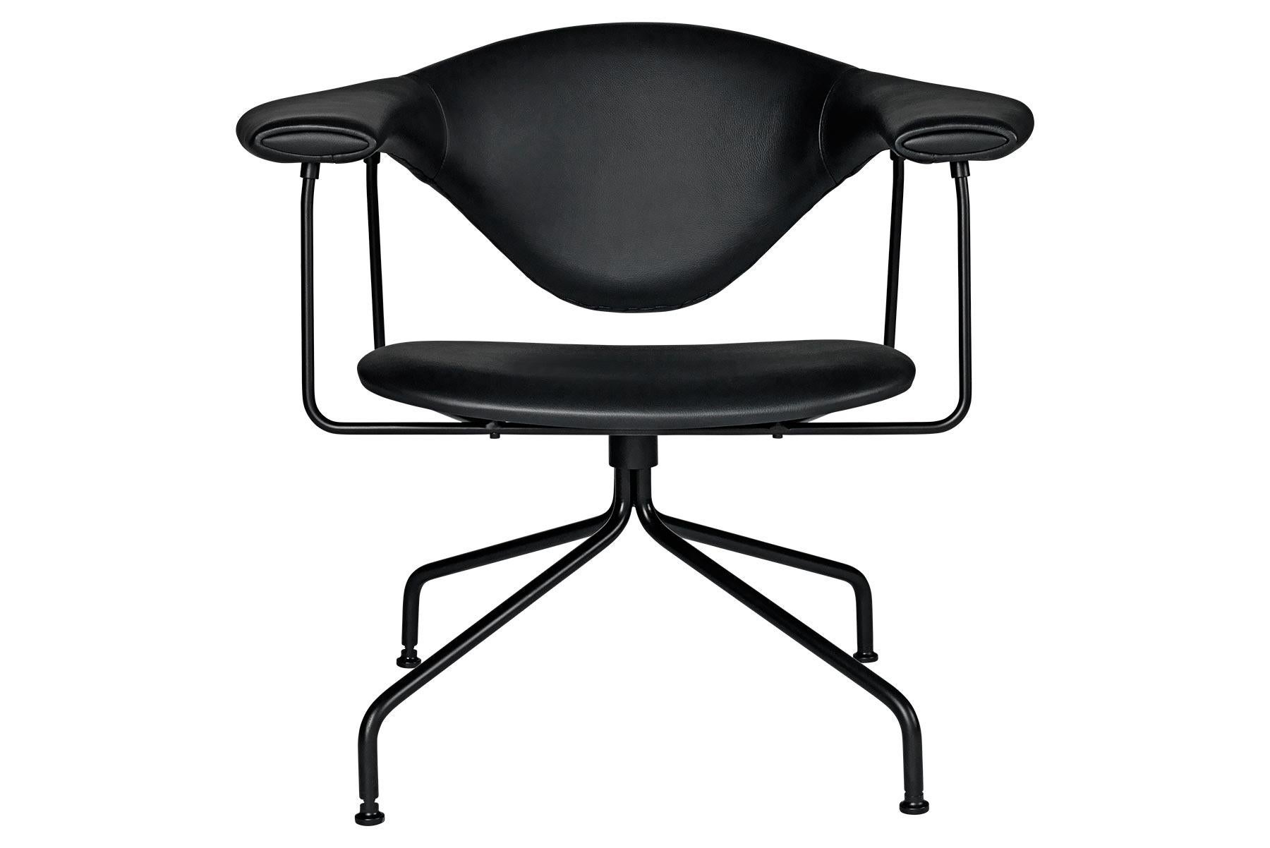 Mid-Century Modern Masculo Lounge Chair, Swivel Base For Sale