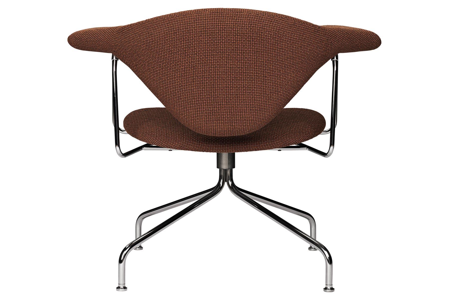 Metal Masculo Lounge Chair, Swivel Base For Sale