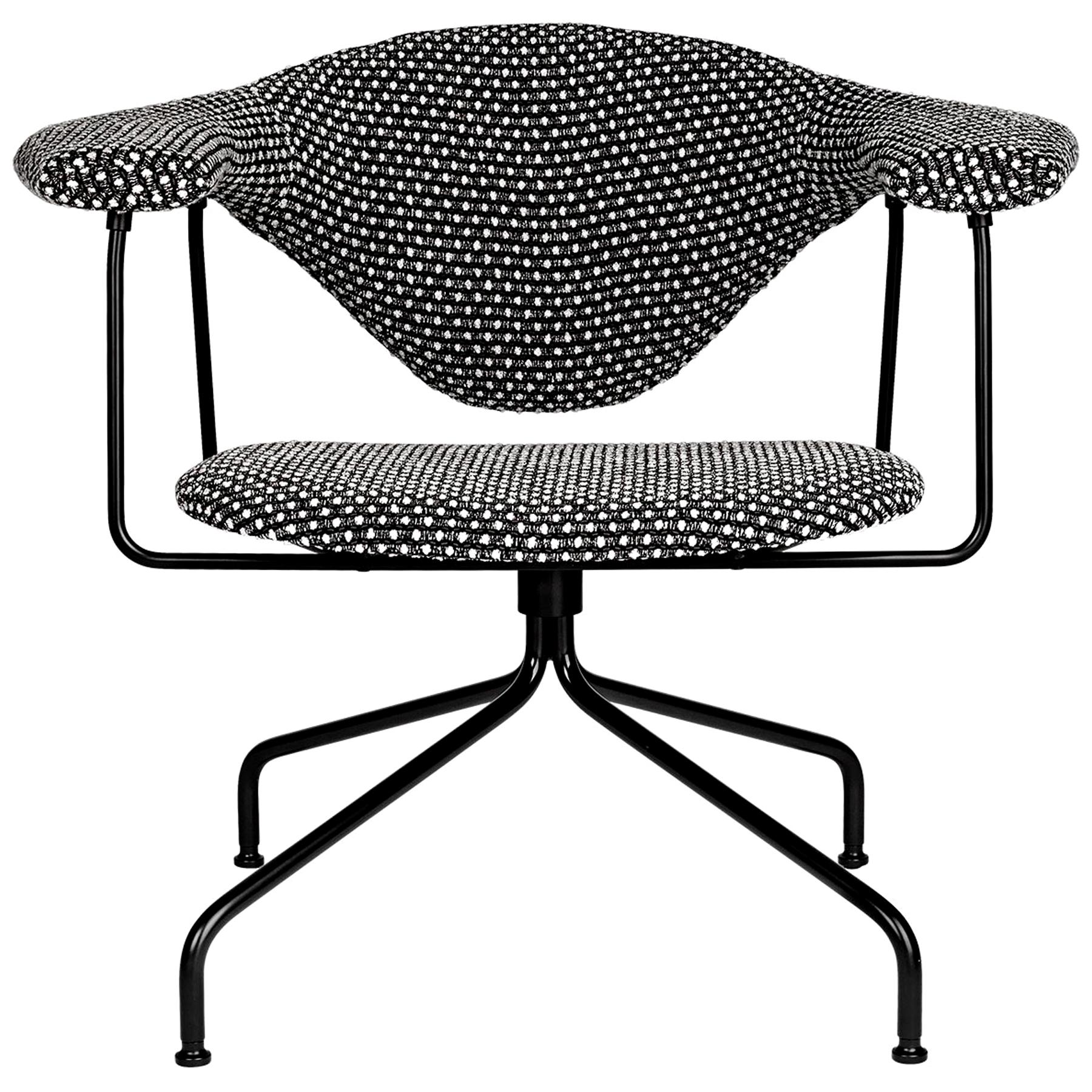 Masculo Lounge Chair, Swivel Base For Sale