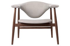 Masculo Lounge Chair, Walnut Base