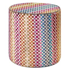 Maseko Multicolor cylinder pouf #2