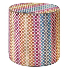 Maseko Multicolor cylinder pouf #2