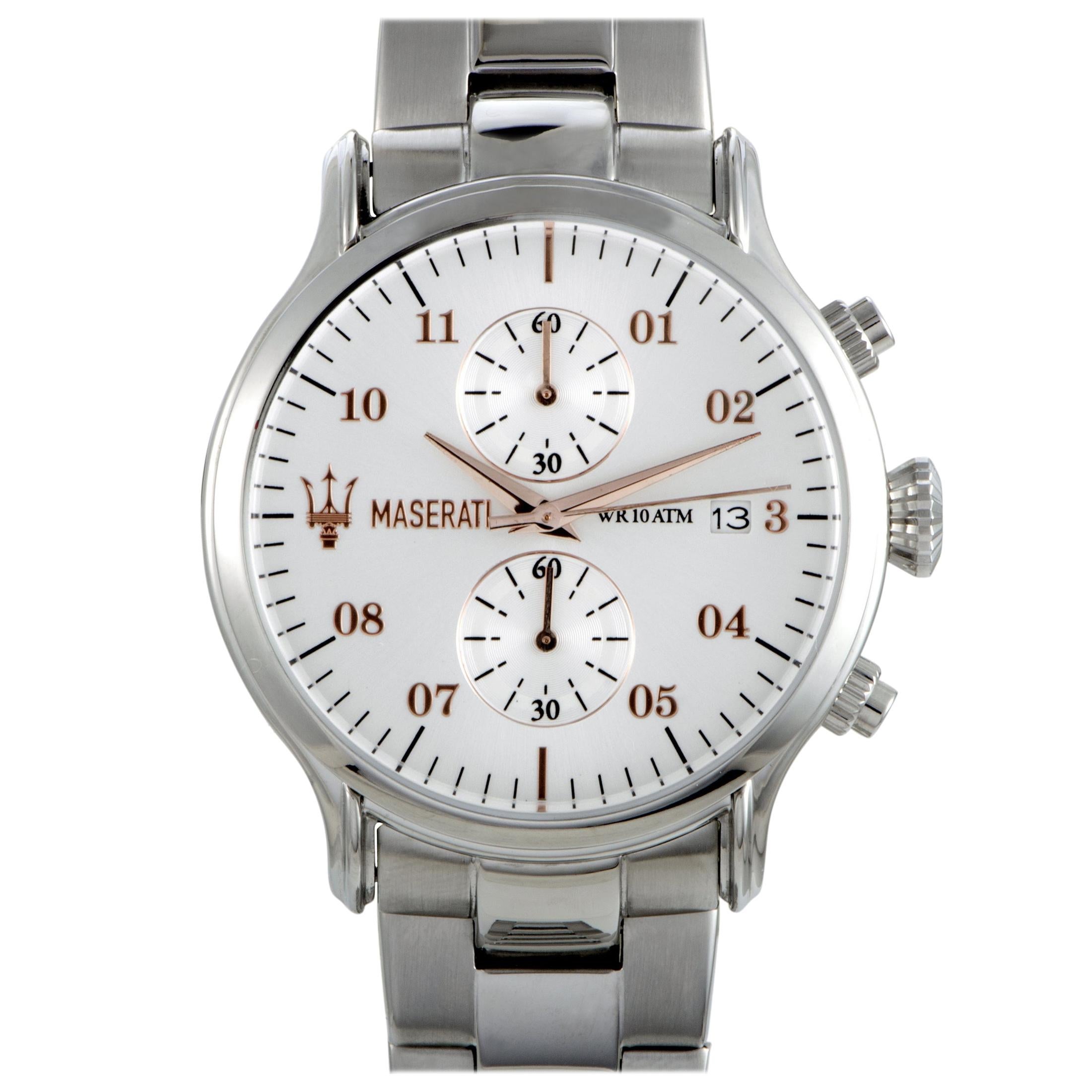 Maserati Epoca Chronograph Silver Dial Watch R8873618002