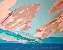 „WHEN YOU FOCUS ON THE GOOD“ Gemälde 47" x 59" Zoll von Masha Iv