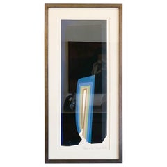 Serigraphie expressionniste abstraite japonaise Mashiko, intitulée #70